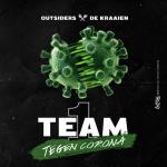 Cover: Outsiders & De Kraaien - 1 Team (Tegen Corona)