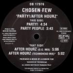 Cover: Chosen Few - After Hourz (Technohead Mix)