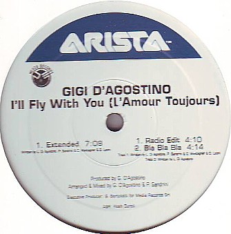 Cover Art For The Gigi D Agostino I Ll Fly With You L Amour Toujours Radio Edit Trance Lyric